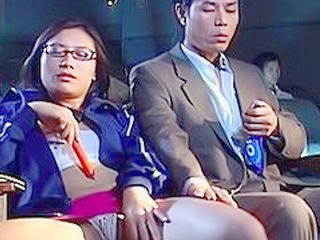 Nippon babe's XXX fucking spree after Tokyo's porn cinemashow